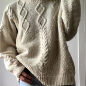 Beautiful vintage wool fisherman’s sweater from Ireland.